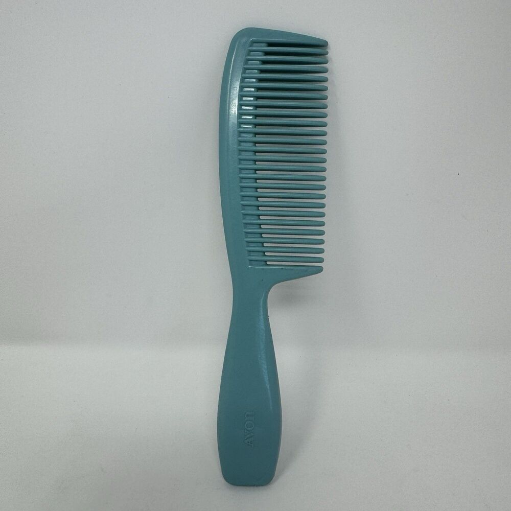 Vintage Blue Detangling Comb Avon Vintage Seahorse 8" Handle 1970s Long/Wet Hair - Picture 2 of 6